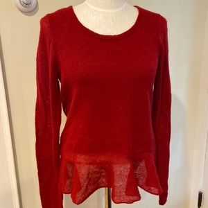Peruvian Connection Audley Alpaca peplum sweater